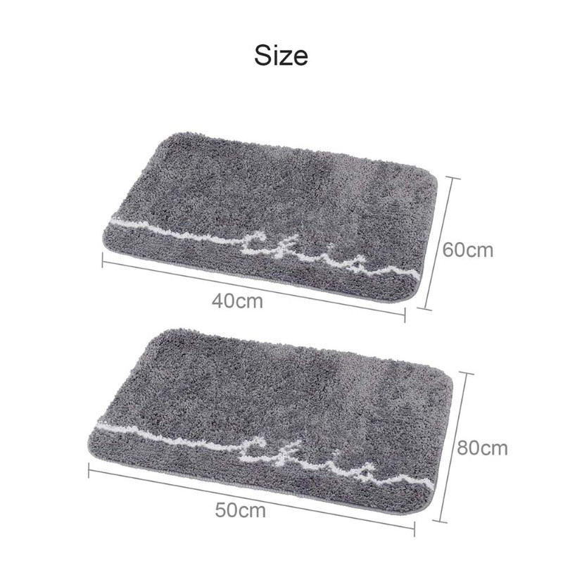 Mekana neklizajuća prostirka za kupanje Kupaonska podebljana upijajuća čupava prostirka od mikrovlakana Tepih za tuš kabinu Podna prostirka za kupaonicu