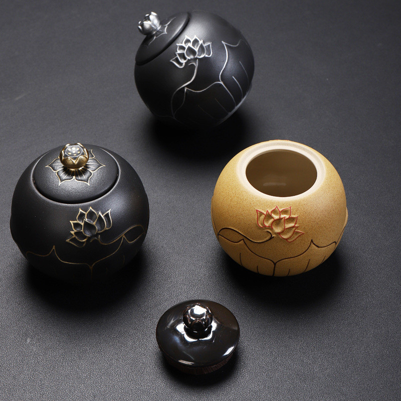 Crne urne za kućne ljubimce za keramiku Pepeo Zapečaćena Kremacija Pogreb Uspomena na čovjeka Prikladni kućni kamini Pogrebna urna od pepela