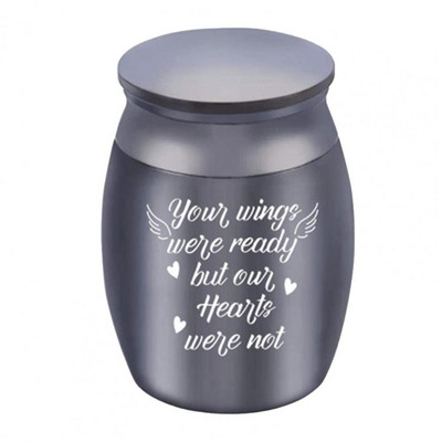 Mini metalna urna za pepeo za kućne ljubimce od 4 cm x 3 cm, kompaktna ukrasna urna za kućne ljubimce, lagana, glatka, lijes s pepelom za kućne ljubimce Potrepštine za kućne ljubimce