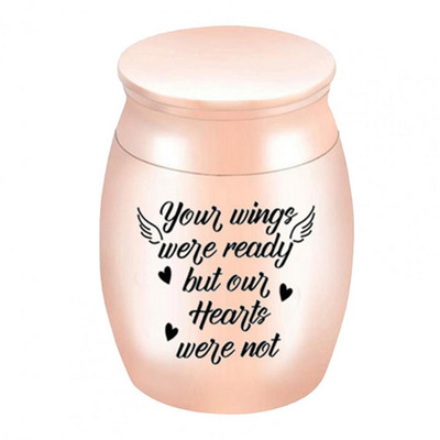 Mini metalna urna za pepeo za kućne ljubimce od 4 cm x 3 cm, kompaktna ukrasna urna za kućne ljubimce, lagana, glatka, lijes s pepelom za kućne ljubimce Potrepštine za kućne ljubimce