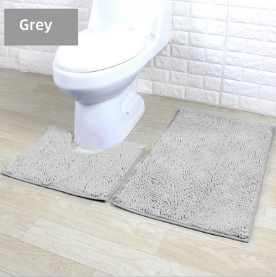 Super mekana WC prostirka od šenile, neklizajuća upijajuća voda 2 kom./komplet za kupaonski pribor za kupaonicu Podne prostirke Tepisi