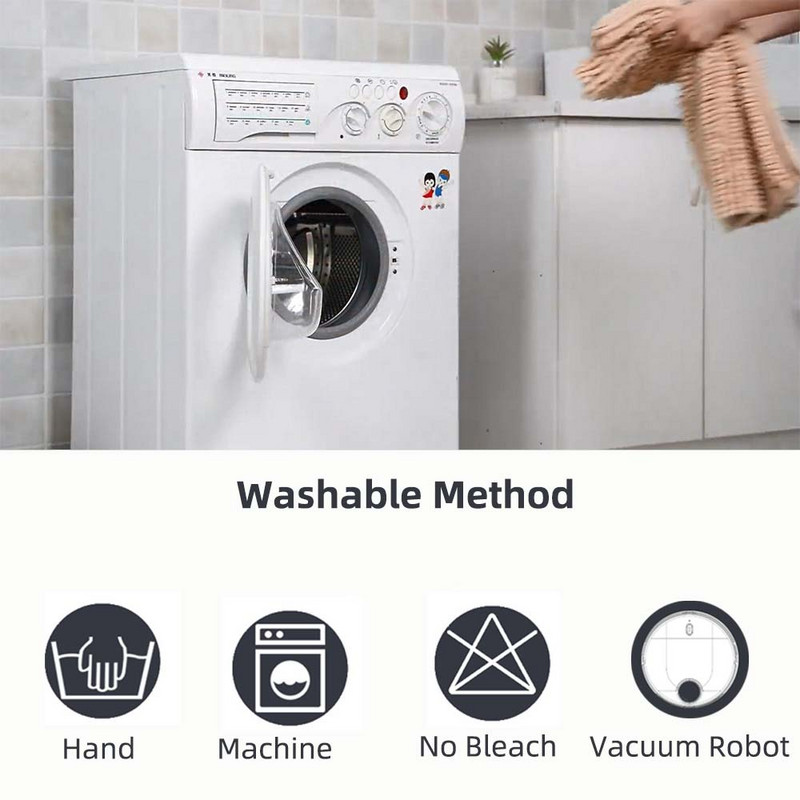 Super mekana WC prostirka od šenile, neklizajuća upijajuća voda 2 kom./komplet za kupaonski pribor za kupaonicu Podne prostirke Tepisi