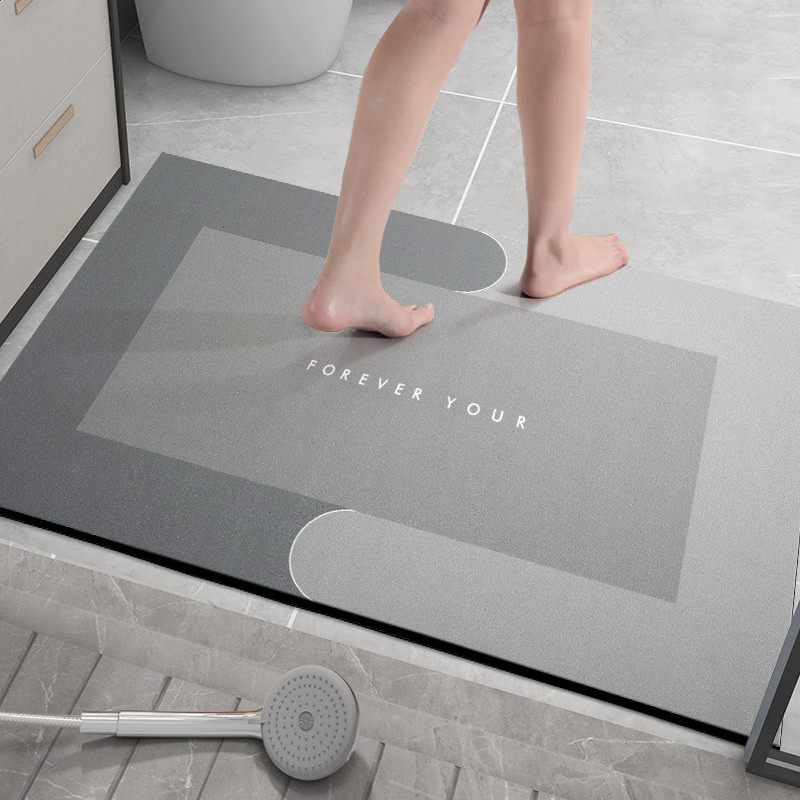 Prostirka za kupaonicu od dijatomita 600*400 mm Protuklizne prostirke Brzo sušeći WC tepih Brzo sušeći WC tepih Šljunak Kamen Tepih za noge U kupaonskoj prostirci