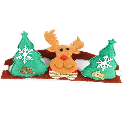 Ziemassvētku kaķu galvassegas suns kaķu aksesuāri Ziemassvētku galvassegas mājdzīvnieku galvassegas rotaslietas Ziemassvētku piederumi kaķu aksesuāri suns