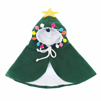 Božićni mačji ogrtač Haljina Smiješni mačji kostim Odjeća za kućnog psa Psić Mačka Topli kosplay kostim Poklon Oprema za kućne ljubimce Dodaci za mačiće