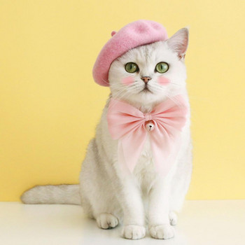 Καπέλο κεφαλής για κουτάβι Lovely Puppy Dog Καπέλο γάτας Αναπνεύσιμο καπέλο μπερέ για κατοικίδιο ζώο, αξεσουάρ για γάτες με καπέλο κατοικίδιων ζώων