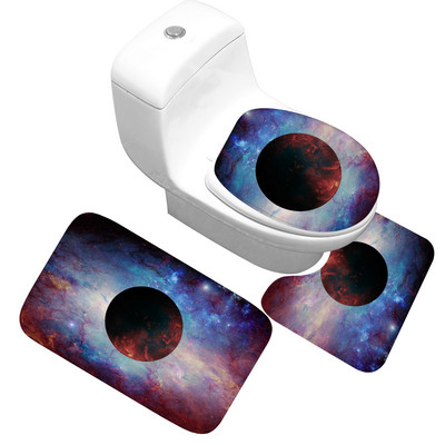 Zeegle pehme vannitoa vannimatt imav maailmakaart Prindi WC-vaibad Vannitoa dušimatid Libisemisvastane vannimattide komplekt