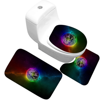 Zeegle pehme vannitoa vannimatt imav maailmakaart Prindi WC-vaibad Vannitoa dušimatid Libisemisvastane vannimattide komplekt