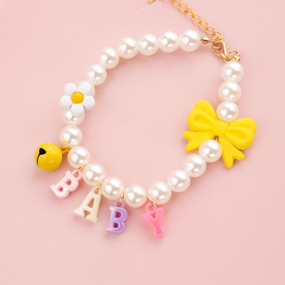 1 KOM Visoka razina Mačka Ogrlica za kućne ljubimce Love/Lucky/Baby Privjesak Ogrlica za psa Mašna-čvor sa zvončićima Mačić Slatke šarene mačke Dodaci