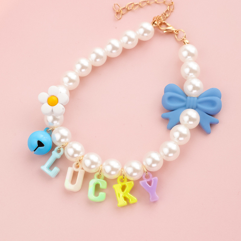 1 KOM Visoka razina Mačka Ogrlica za kućne ljubimce Love/Lucky/Baby Privjesak Ogrlica za psa Mašna-čvor sa zvončićima Mačić Slatke šarene mačke Dodaci