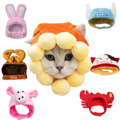 Soe talvine lemmiklooma kassi müts kassidele Armas kassipoeg Juuksed Aksessuaarid Kostüümid Cosplay Riided Kutsika Mütsid gatos productsos para mascotas