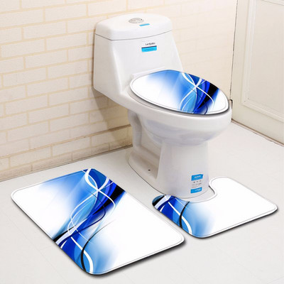 Zeegle 3 kom kupaonski tepih za upijanje vode Tepih za kadu Tepih za noge Ulazni tepih za WC Tepih Neklizajuća prostirka za kupanje Komplet modernih prostirača