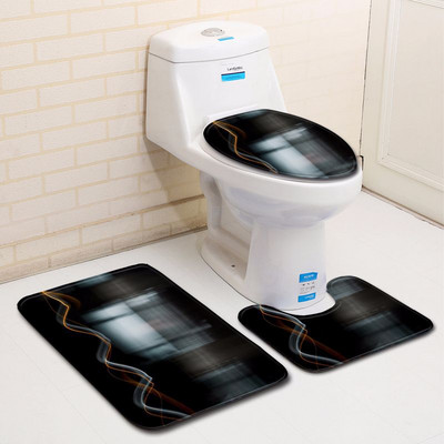 Zeegle 3 kom kupaonski tepih za upijanje vode Tepih za kadu Tepih za noge Ulazni tepih za WC Tepih Neklizajuća prostirka za kupanje Komplet modernih prostirača