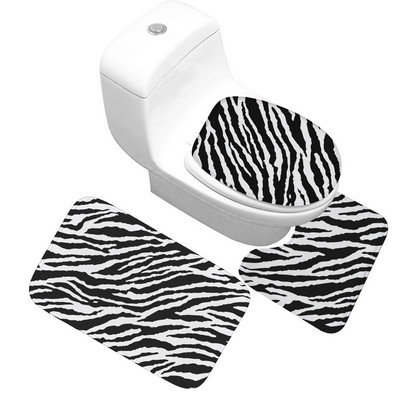 Zeegle Leopard Tiger 3tk/komplekt Vannitoa vaip Memory Foam vannimatt Libisemiskindel matt WC-le Vannitoa vaip Imav vannitoamatt