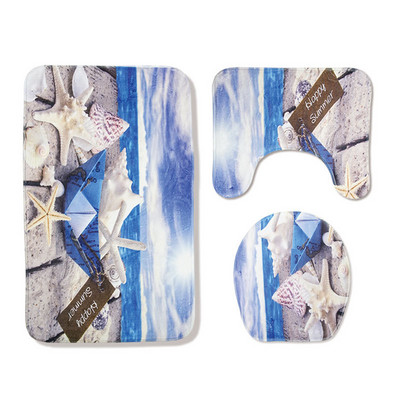 Zeegle paklājiņš vannas istabas durvju paklājiņam Pretslīdēšanas tualetes paklāji Vannas istabas paklāju komplekts Absorbējošais pārklājums Tualetes vannas paklājs Mīksts vannas paklājiņš