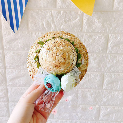 9 cm proljetni suncokret cvjetni mačji slamnati šešir Sombrero za plažu Slatki pas Kapa za sunčanje Šeširi za zabave Havajski stil Kućni ljubimci Šešir za pse Dodaci