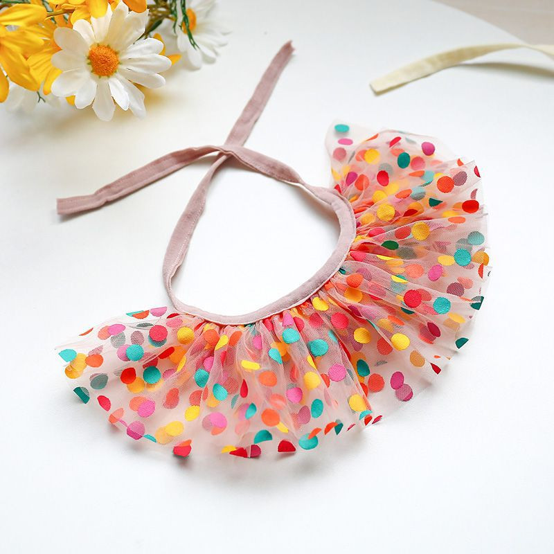 Ručnik za slinu ljubimaca Daisy Lace Bib Bichon Ogrlica za male pse Ogrlica za mačke, zečeve Rekviziti za fotografije Odjevni dodaci