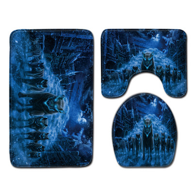 Komplet upijajućih prostirki za kupaonicu od 3 komada Toaletske prostirke Tepih za tuš kabinu Kupaonski tepih Tepih s postoljem za WC Dekoracija kupaonice Podmetač za noge