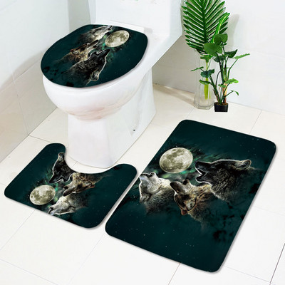 Komplet upijajućih prostirki za kupaonicu od 3 komada Toaletske prostirke Tepih za tuš kabinu Kupaonski tepih Tepih s postoljem za WC Dekoracija kupaonice Podmetač za noge