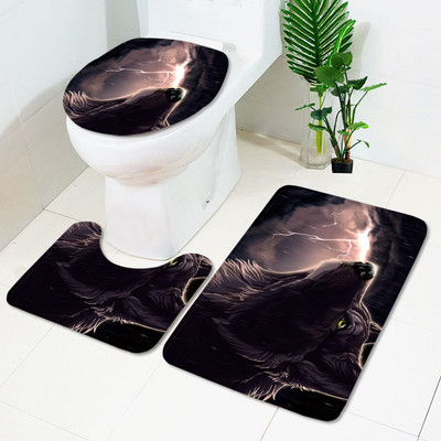 Komplet upijajućih prostirki za kupaonicu od 3 komada Toaletske prostirke Tepih za tuš kabinu Kupaonski tepih Tepih s postoljem za WC Dekoracija kupaonice Podmetač za noge