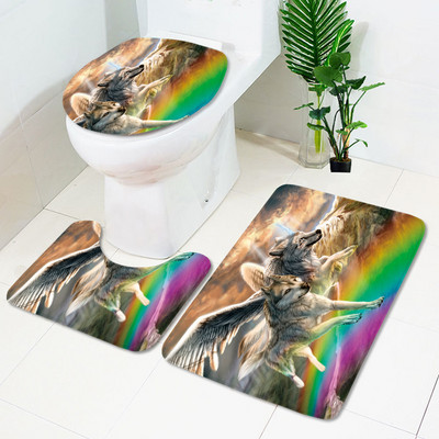 Komplet upijajućih prostirki za kupaonicu od 3 komada Toaletske prostirke Tepih za tuš kabinu Kupaonski tepih Tepih s postoljem za WC Dekoracija kupaonice Podmetač za noge