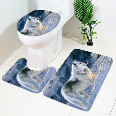 Komplet upijajućih prostirki za kupaonicu od 3 komada Toaletske prostirke Tepih za tuš kabinu Kupaonski tepih Tepih s postoljem za WC Dekoracija kupaonice Podmetač za noge