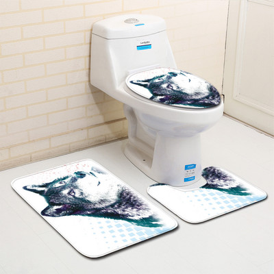 Komplet upijajućih prostirki za kupaonicu od 3 komada Toaletske prostirke Tepih za tuš kabinu Kupaonski tepih Tepih s postoljem za WC Dekoracija kupaonice Podmetač za noge