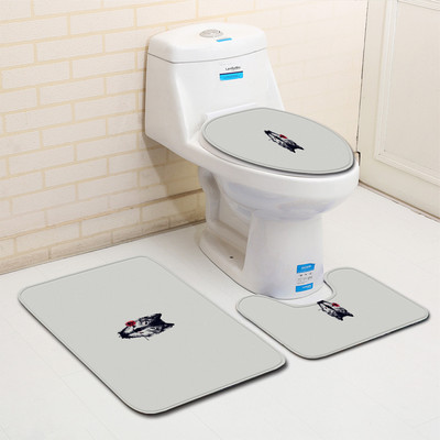 Komplet upijajućih prostirki za kupaonicu od 3 komada Toaletske prostirke Tepih za tuš kabinu Kupaonski tepih Tepih s postoljem za WC Dekoracija kupaonice Podmetač za noge