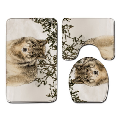 Komplet upijajućih prostirki za kupaonicu od 3 komada Toaletske prostirke Tepih za tuš kabinu Kupaonski tepih Tepih s postoljem za WC Dekoracija kupaonice Podmetač za noge