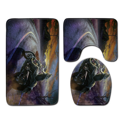 Komplet upijajućih prostirki za kupaonicu od 3 komada Toaletske prostirke Tepih za tuš kabinu Kupaonski tepih Tepih s postoljem za WC Dekoracija kupaonice Podmetač za noge