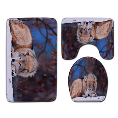 Komplet upijajućih prostirki za kupaonicu od 3 komada Toaletske prostirke Tepih za tuš kabinu Kupaonski tepih Tepih s postoljem za WC Dekoracija kupaonice Podmetač za noge