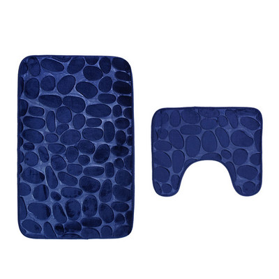 Zeegle Pebble Embossed 2Pcs/set Kupaonski tepisi Protuklizne kupaonske podne prostirke WC prostirke Set prostirki za kupaonicu Tepih za kupanje od memorijske pjene