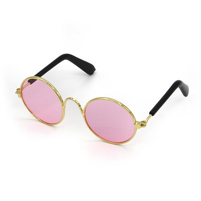 Proizvodi za kućne ljubimce Lijepe vintage okrugle sunčane naočale za mačke Refleksija Nosite naočale za oči Za male pse Mačke Fotografije kućnih ljubimaca Rekviziti Dodaci