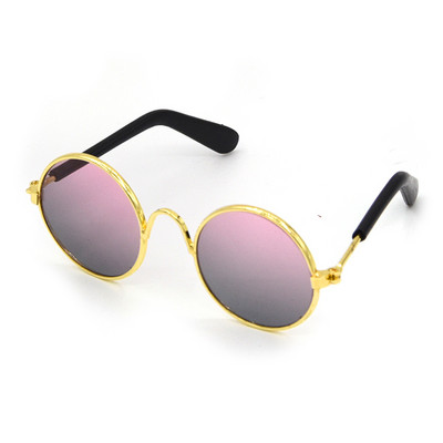 Proizvodi za kućne ljubimce Lijepe vintage okrugle sunčane naočale za mačke Refleksija Nosite naočale za oči Za male pse Mačke Fotografije kućnih ljubimaca Rekviziti Dodaci