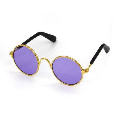 Proizvodi za kućne ljubimce Lijepe vintage okrugle sunčane naočale za mačke Refleksija Nosite naočale za oči Za male pse Mačke Fotografije kućnih ljubimaca Rekviziti Dodaci