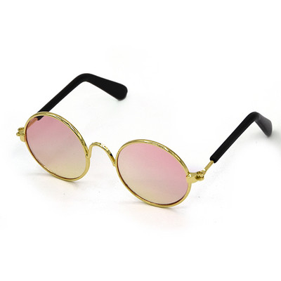 Proizvodi za kućne ljubimce Lijepe vintage okrugle sunčane naočale za mačke Refleksija Nosite naočale za oči Za male pse Mačke Fotografije kućnih ljubimaca Rekviziti Dodaci