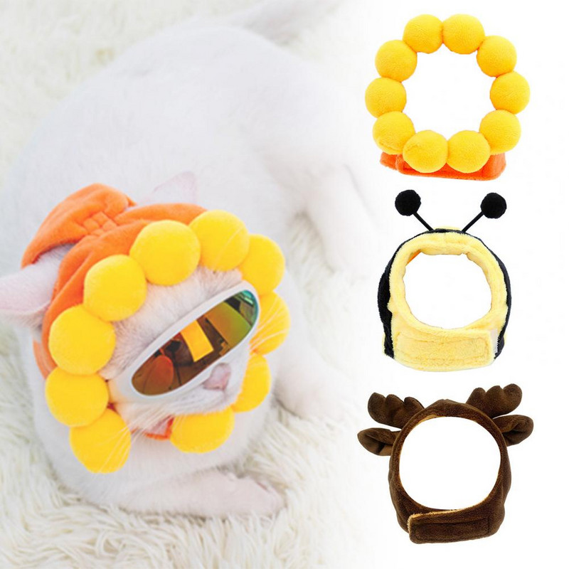 Pamučna kapa Mekana mekana topla oprema za kućne ljubimce Topla kapa Mačka Pas Pokrivala za glavu Slatki festival