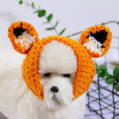 Novi smiješni kostim s kapom za kućnog ljubimca, psa, mačke, topli ručno pleteni šešir od žabe, novogodišnja zabava, božićni dodaci za cosplay, rekviziti za fotografije, pokrivala za glavu