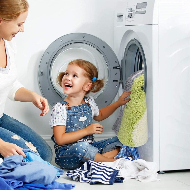 Cartoon Flocking prostirka za kupanje Neklizajući upijajući kupaonski otirač Žaba medvjed uzorak Mekana prostirka za kupanje Pahuljasti kuhinjski ulazni otirač