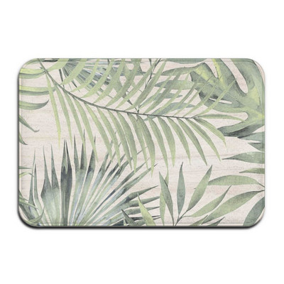 Tropske biljke Zeleno lišće Podne prostirke Kupaonska neklizajuća prostirka Kuhinja Dnevni boravak Spavaća soba Otirači Tepisi Perivi kućni dekor