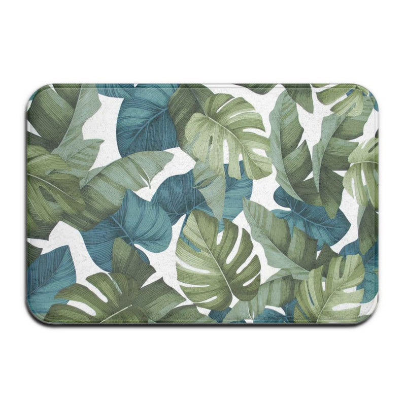 Tropske biljke Zeleno lišće Podne prostirke Kupaonska neklizajuća prostirka Kuhinja Dnevni boravak Spavaća soba Otirači Tepisi Perivi kućni dekor