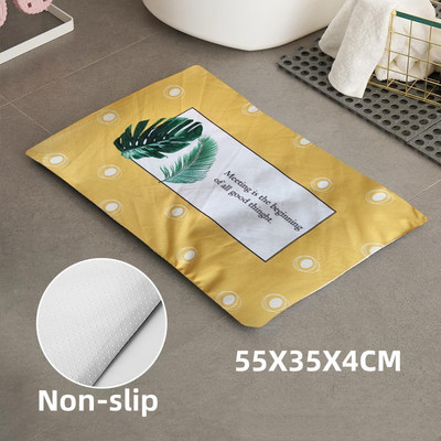 Prostirka od dijatomejske zemlje Meka podloga od dijatomejskog blata Prostirka za noge Kupaonska upijajuća brzosušeća neklizajuća podloga Protuklizna podloga za vrata