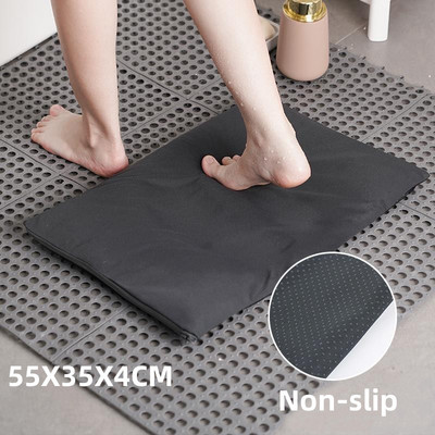 Prostirka od dijatomejske zemlje Meka podloga od dijatomejskog blata Prostirka za noge Kupaonska upijajuća brzosušeća neklizajuća podloga Protuklizna podloga za vrata