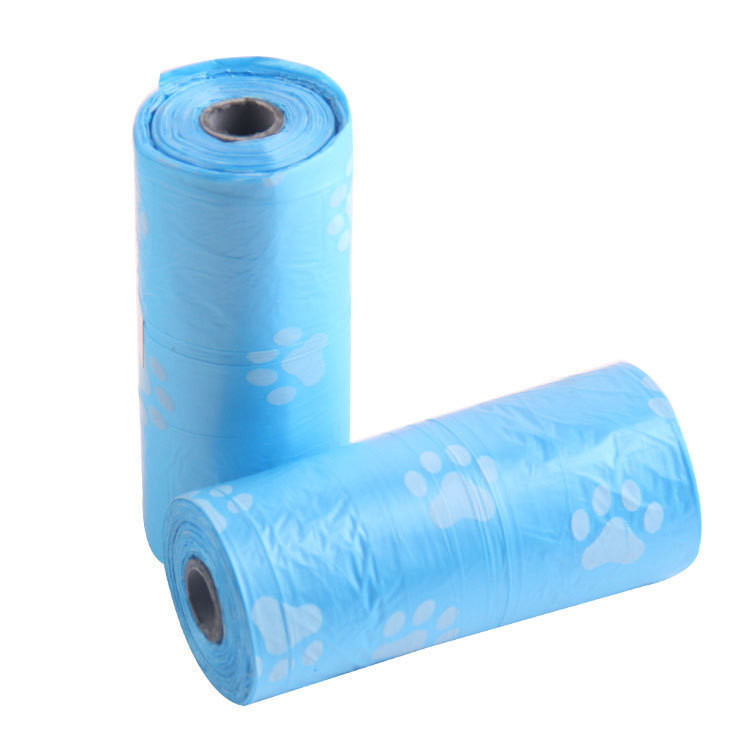 15 viena ruļļa lolojumdzīvnieku suņu izkārnījumu maisa dozators, atkritumu savācējs kucēnu kaķa kakas liekšķere, mazs rullītis āra mājdzīvnieku apdrukai, pēdu nospiedumu maisiņš