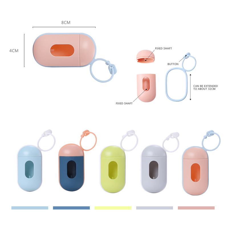 Praktični dozator vrećice za izmet pasa kućnog ljubimca Prijenosna kutija za držanje vrećice za otpad u obliku pilule za srednje velike pse Sredstva za čišćenje smeća