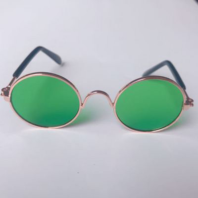 Armsad lemmikloomakassi prillid Värvilised vintage ümmargused päikeseprillid kassidele Koertele Peegeldusprillid Silmade kandmine Prillid Metallist Lemmikloomafotod Aksessuaarid
