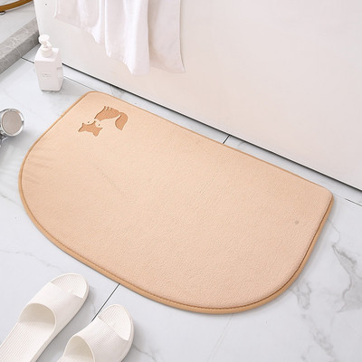 Neslīdošs vannas paklājiņš, uzsūcošs vannas istabas paklājs ar putuplasta grīdas paklāju Eiropas stila ieejas durvju paklājiņš, mazgājams veļasmašīnā