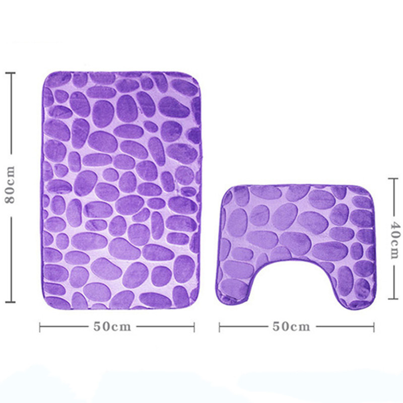 Kaldrma Reljefna kupaonska prostirka Neklizajući tepisi Set tepiha za tuširanje Upijajuća brtva za vrata Setovi kupaonskog pribora