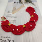 Kućni ljubimci, mačke i psi, ručno heklane vunene pletene ovratnike s prsima