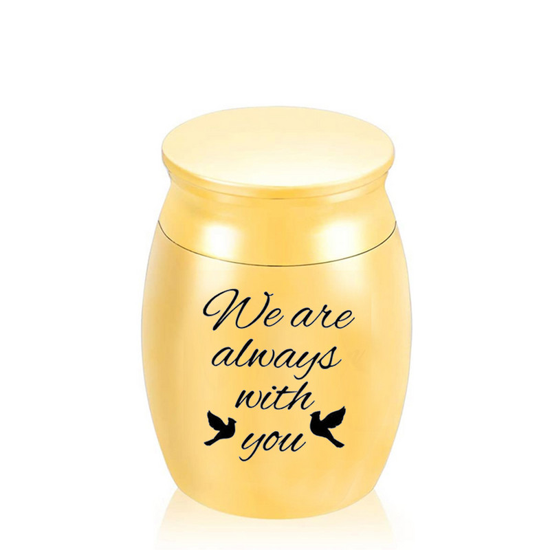 30x40MM Alumīnija sakausējuma kremācijas piemiņa apbedīšanas pelnu urna cirsts mazu putnu kremācijas urna pelniem -Mēs vienmēr esam ar jums